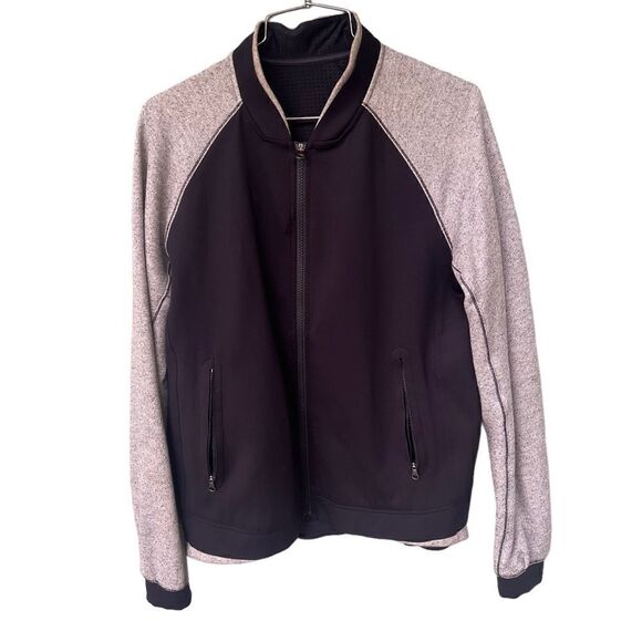 Lululemon Var-City Bomber Jacket Black / Heathered Black 8 - Picture 4 of 5